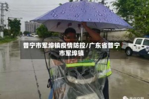 普宁市军埠镇疫情防控/广东省普宁市军埠镇